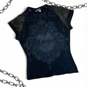 Morgan De Toi Deep V neck Ornate Top🏰